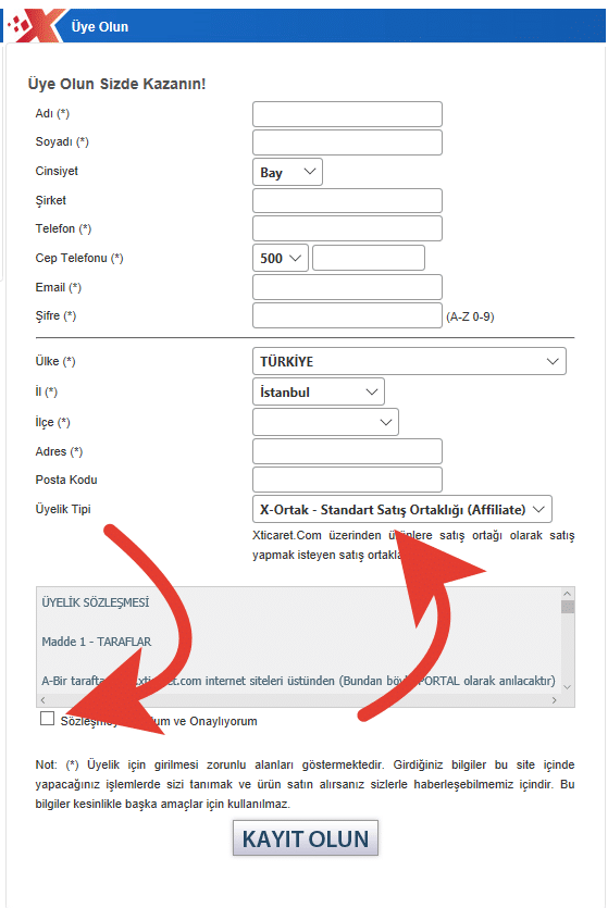 xticaret kayıt ol 2