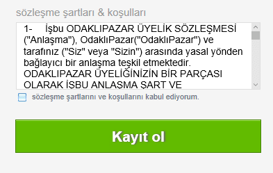 odaklı pazar kayıt olma 3