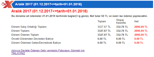 xticaret paradyo aralık 2017