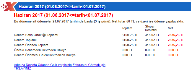 xticaret paradyo haziran 2017