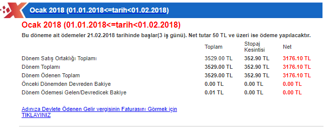 xticaret paradyo ocak 2018