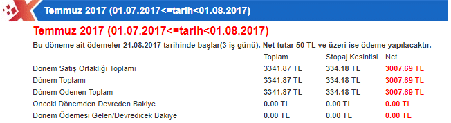 xticaret paradyo temmuz 2017