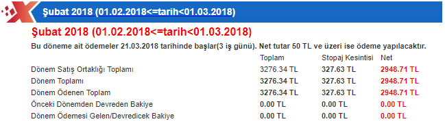 xticaret paradyo şubat 2018