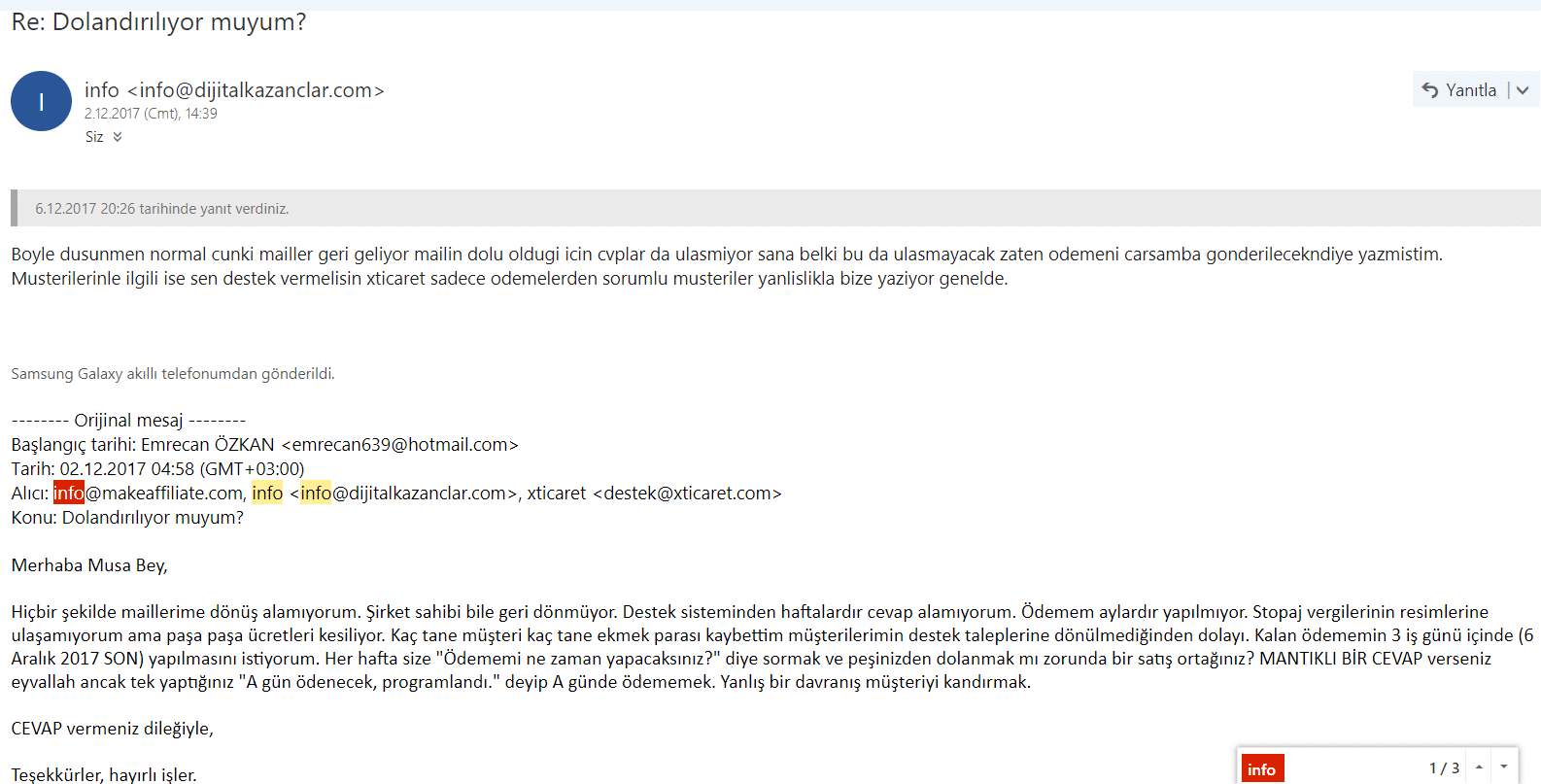 xticaret kapandı mail 2